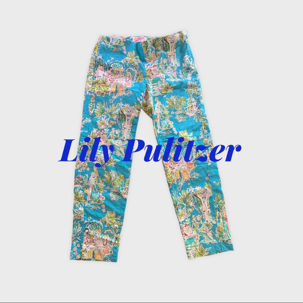 Lily Pulitzer cropped pants LIKE NEW